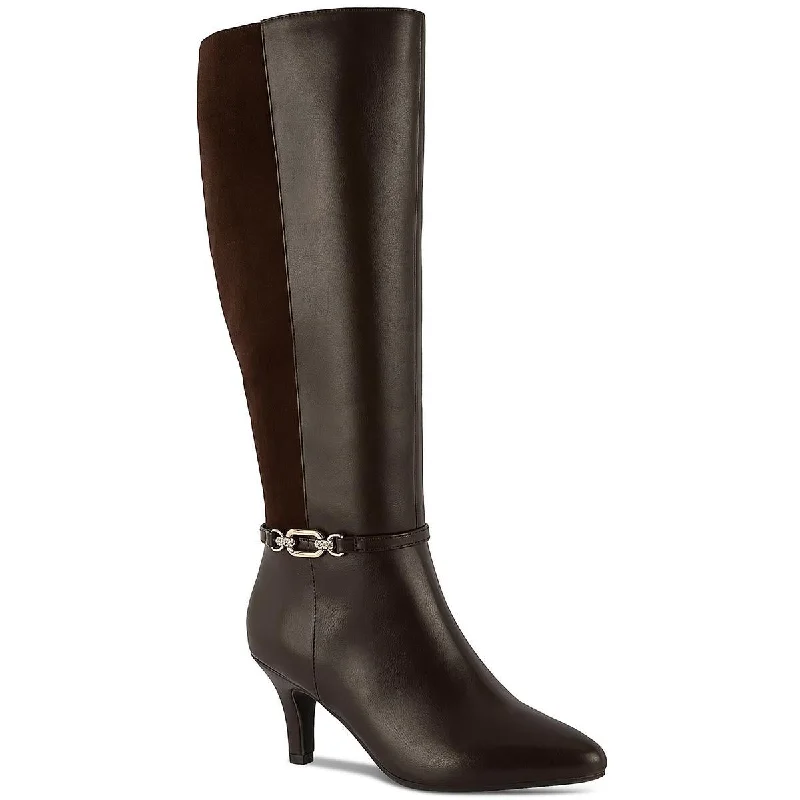 Boots for professional lunches -Karen Scott Womens FREYLN Comfort Insole  Thigh-High Boots