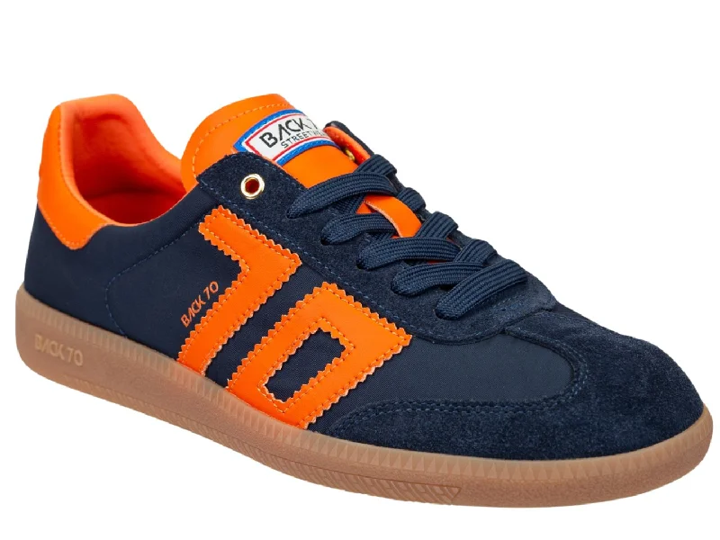 Budget athletic shoes for students -BACK 70 - GHOST in NAVY ORANGE Sneakers