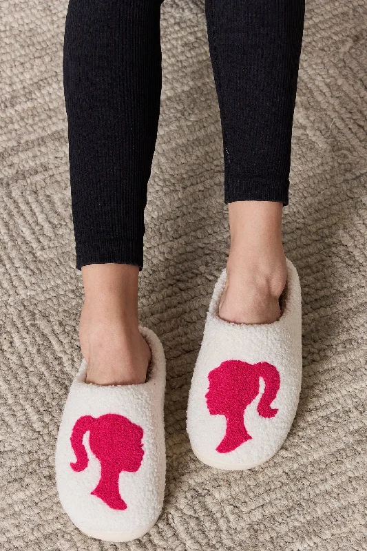 Slippers with matte finish -Barbie Cozy Slippers