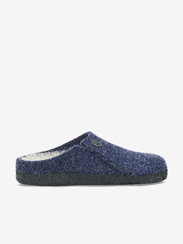 Slippers for quiet mornings -Boys Zermatt Shearling Slippers in Navy