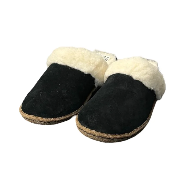 Slippers for plantar fasciitis relief -Slippers By Sorel In Black, Size: 6.5