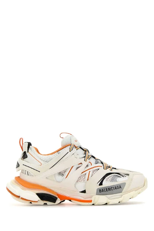 Athletic shoes with funky patterns -BALENCIAGA Dynamic Mesh and Rubber Track Sneaker for Women