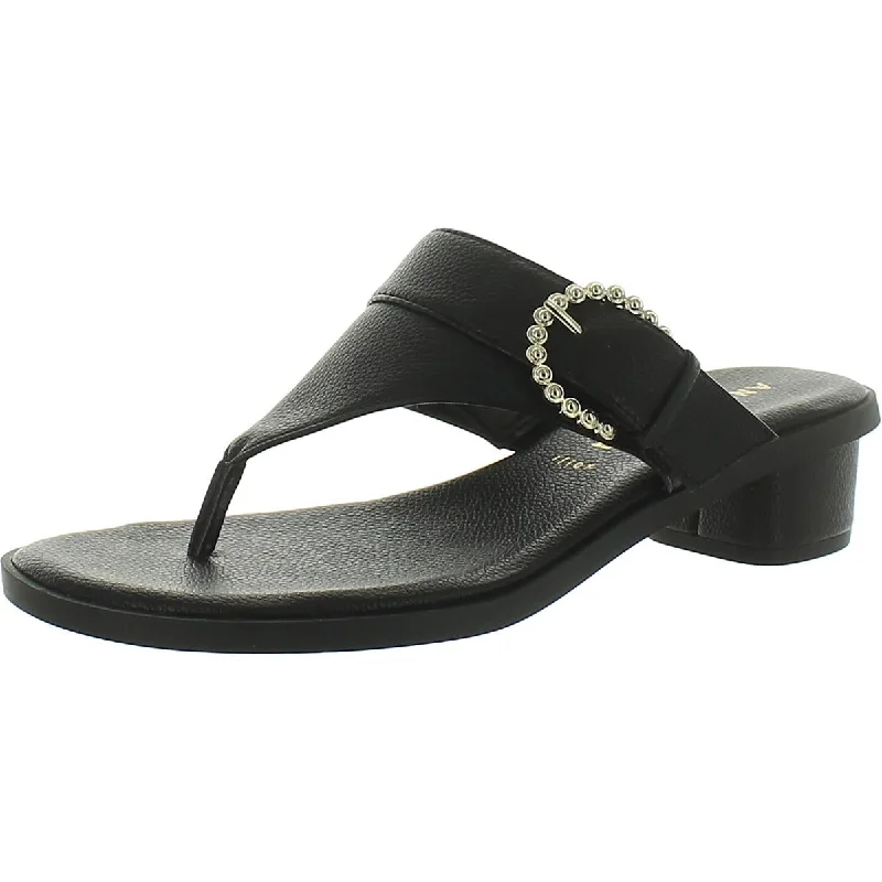 Cheap sandals for relaxed days-Anne Klein Womens TILLIE  Thong Sandals