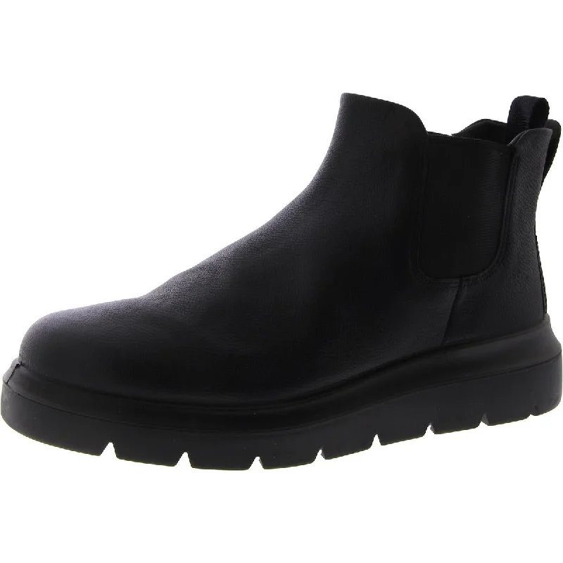 Boots with studded details -ECCO Womens Nouvelle Leather Pull On Chelsea Boots