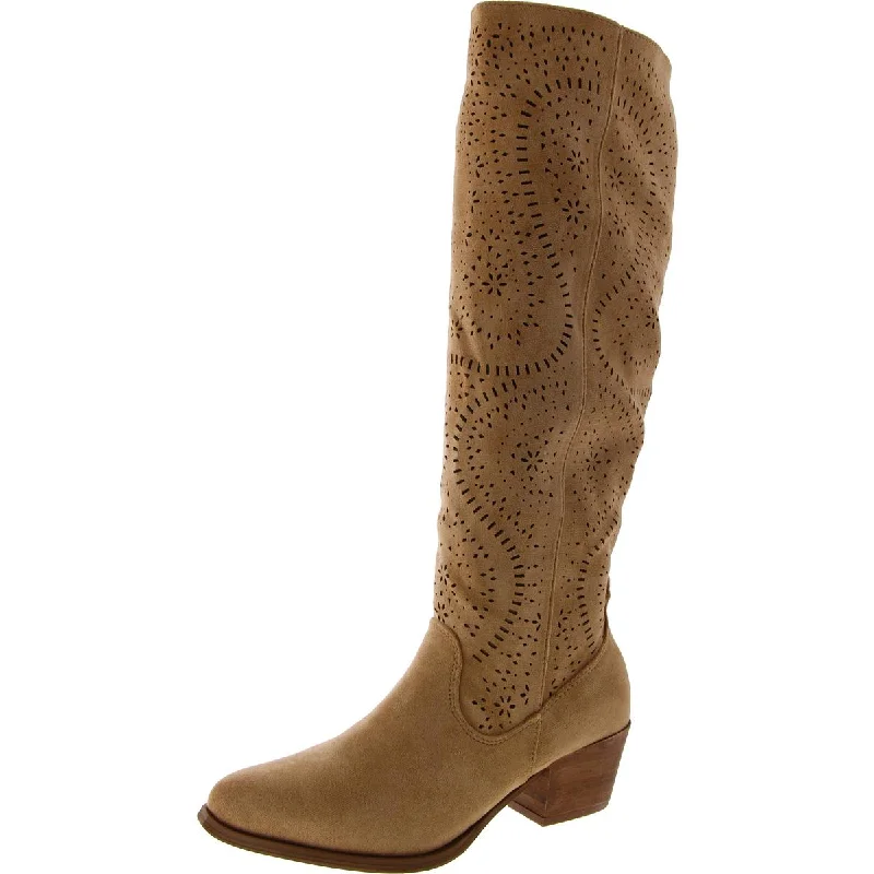 Designer boots for fashionistas -Very G Womens Mara Tall Block Heel Cowboy, Western Boots