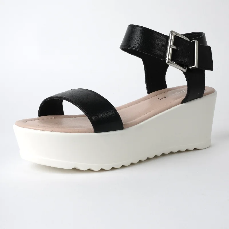 Fashionable sandals for sunny nights-Surf | Black/White