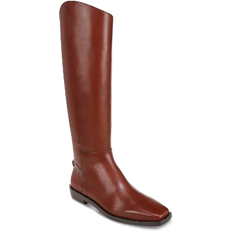 Minimalist brown boots unisex -Sam Edelman Womens Cesar Leather Tall Knee-High Boots