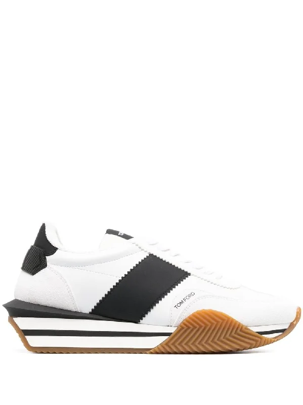 Athletic shoes with stretch fabric -TOM FORD Eco-Friendly Low-Top Sneakers for Men