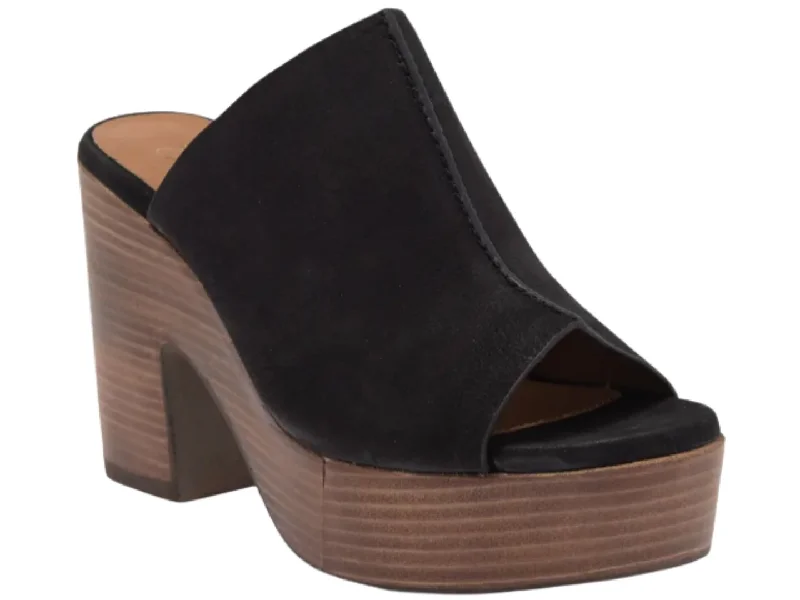 High heels for outdoor night dinners -Seychelles: Invigorated Nubuck in Black