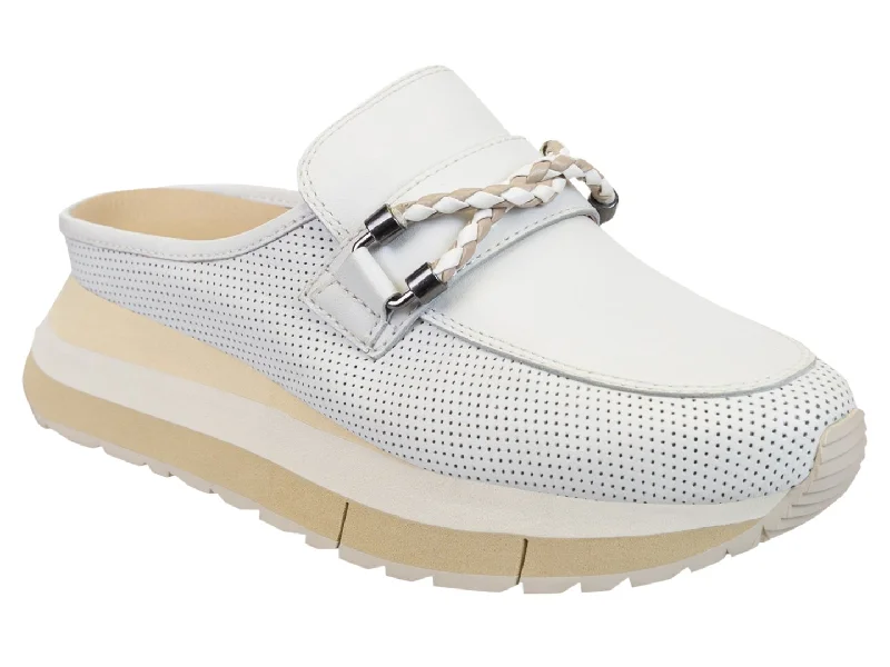 Athletic shoes for outdoor sprints -Naked Feet: POLO in WHITE Platform Sneakers