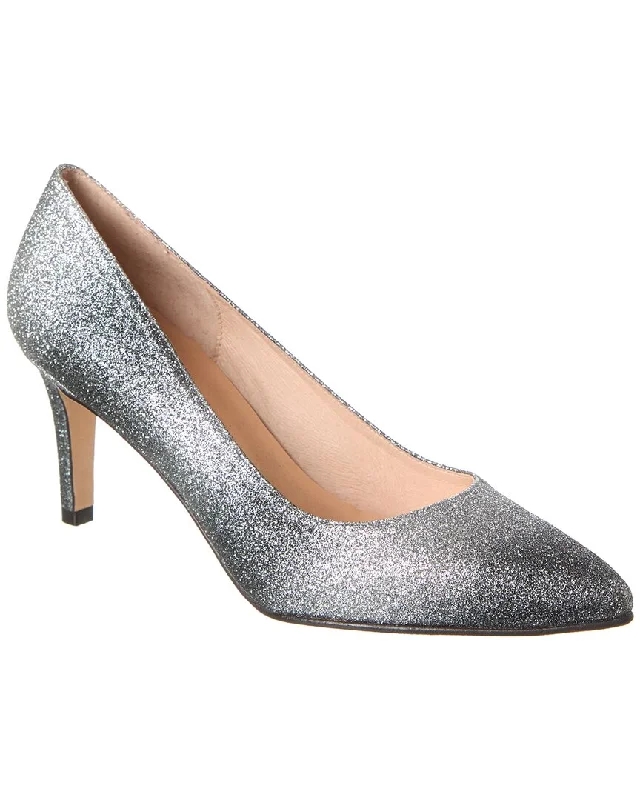 High heels for outdoor night scenes -French Sole Nurit Glitter Pump