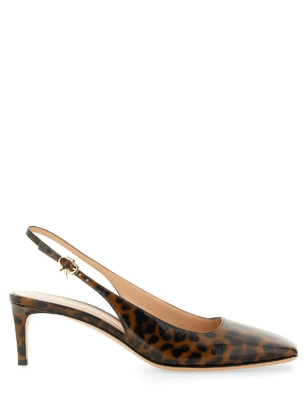 High heels with thick padded designs -GIANVITO ROSSI Elegant Slingback Pumps for Women