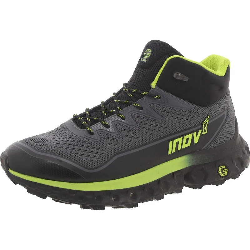 Athletic shoes with deep cushion -Inov-8 Mens Rocfly Fitness Lifestyle High-Top Sneakers