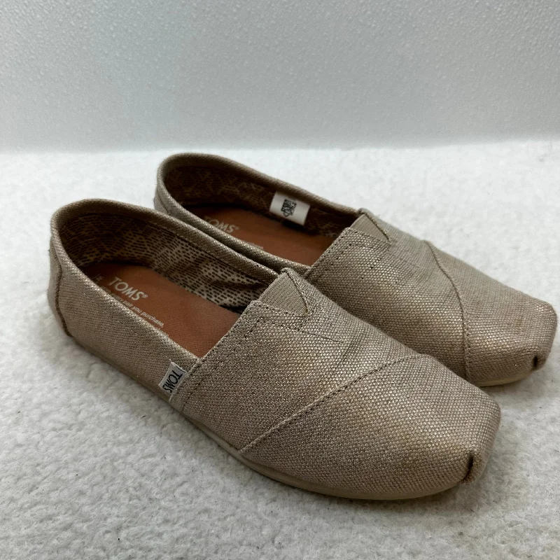 Flats for rainy night strolls -Shoes Flats Ballet By Toms In Tan, Size: 7.5