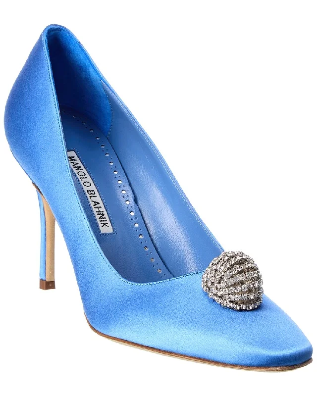 High heels for mellow evening vibes -Manolo Blahnik Elbolita 90 Satin Pump