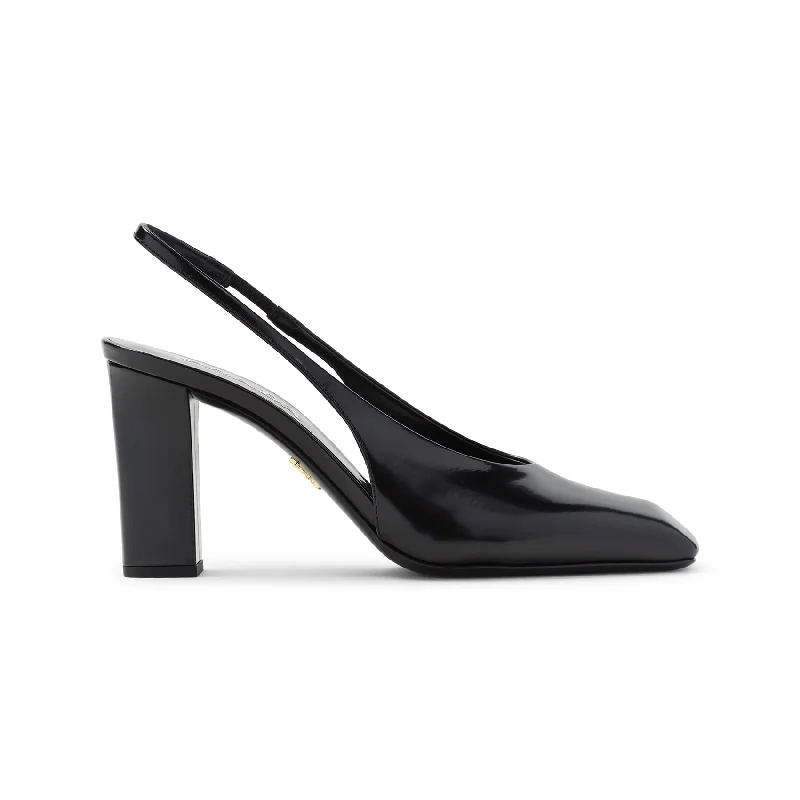 High heels with ergonomic midsole support -PRADA Elegant Women's Leather Pumps