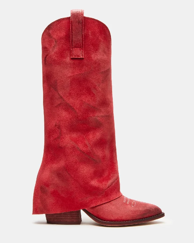 SORVINO RED SUEDE