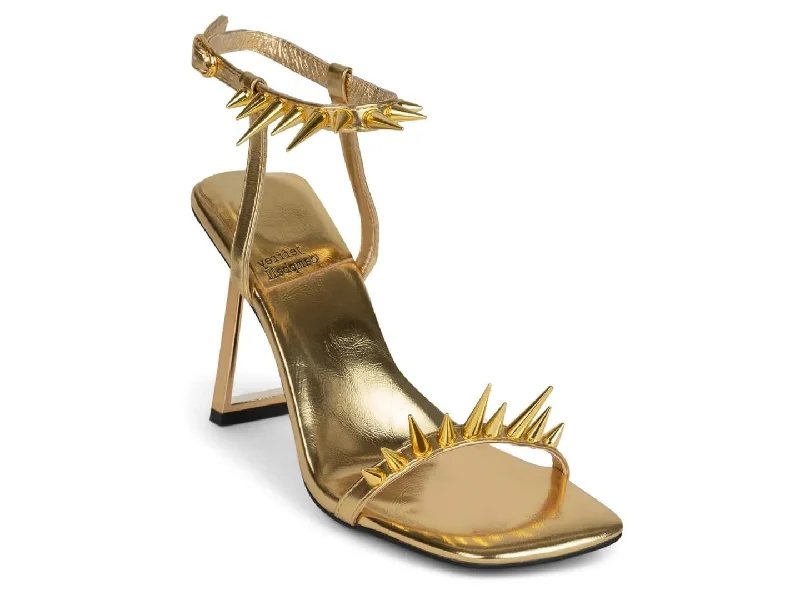 High heels for posh night strolls -Jeffrey Campbell: Sharpen Up in Gold