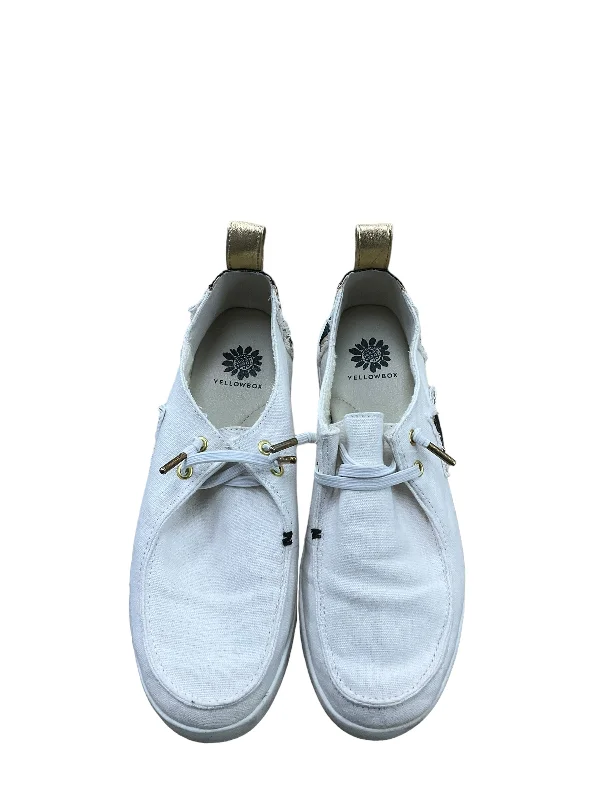 Flats for long night dinners -Shoes Flats By Yellow Box In White, Size: 8