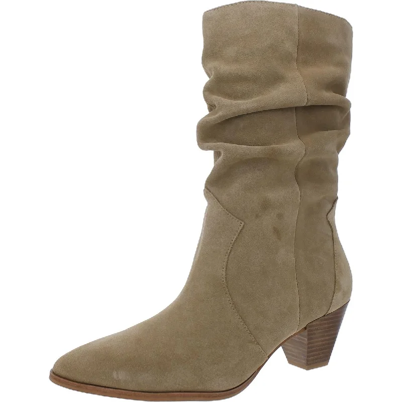 Boots for mini outings -Vince Camuto Womens SENSENNY Padded Insole Suede Mid-Calf Boots