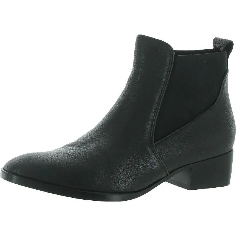 Boots with metallic accents -Naturalizer Womens Hailey Leather Ankle Chelsea Boots