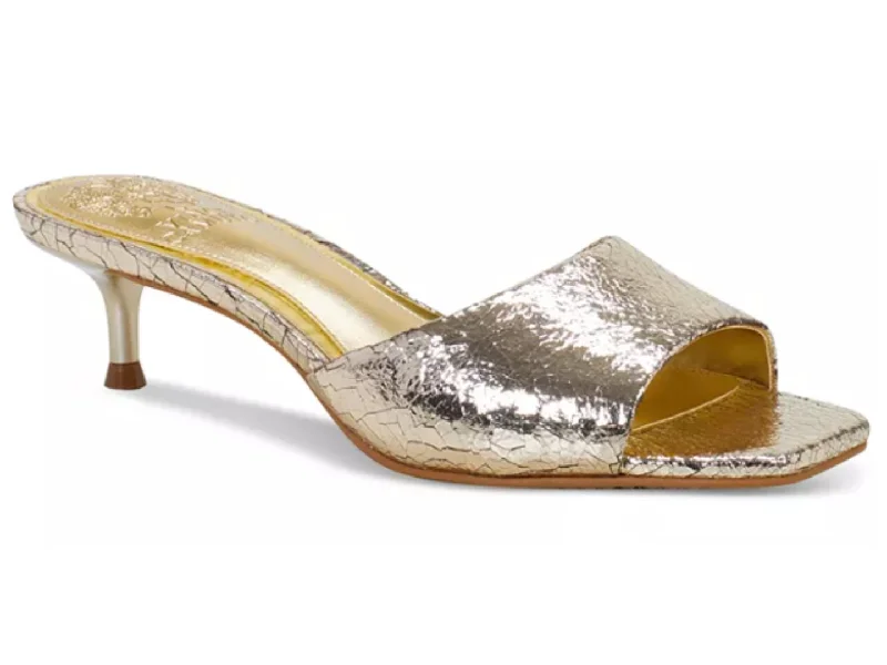 High heels for casual dusk dinners -Vincent Camuto: Faiza in Gold