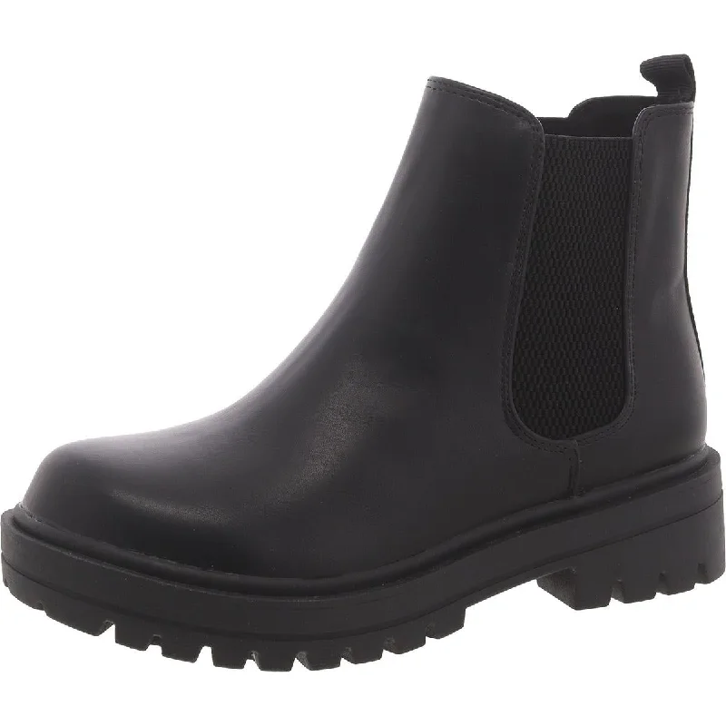 Casual boots for weekend trips -Soda Womens Flat Ankle Chelsea Boots