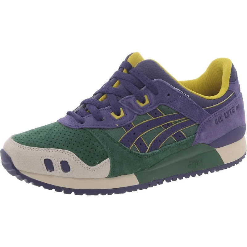 Athletic shoes with slim mesh -Asics Mens Gel-Lyte III OG Faux Suede Lace-Up Casual And Fashion Sneakers